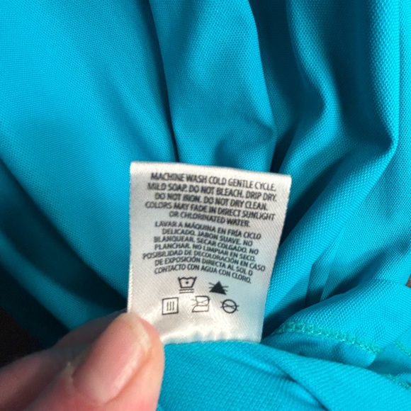 UV Skins Swim Coverup Long Dress Teal UPF 50+ Women’s size 2x - Picture 6 of 7